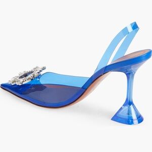 Amina muaddi glass toe heels size 38 new